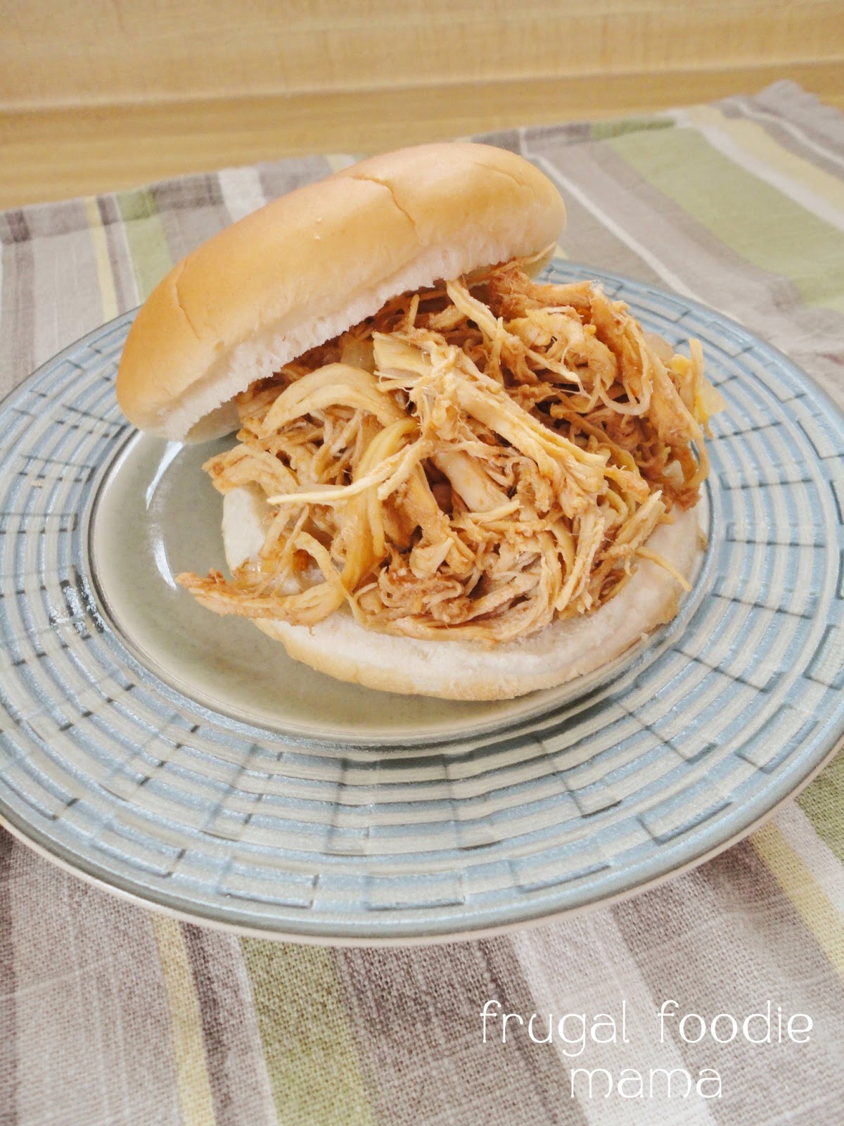 Frugal Foodie Mama Slow Cooker Captain & Coke Pulled Chicken
