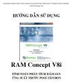 HƯỚNG DẪN SỬ DỤNG  RAM Concept V8i Version 3.2-  GIÁ 150.000 VNĐ