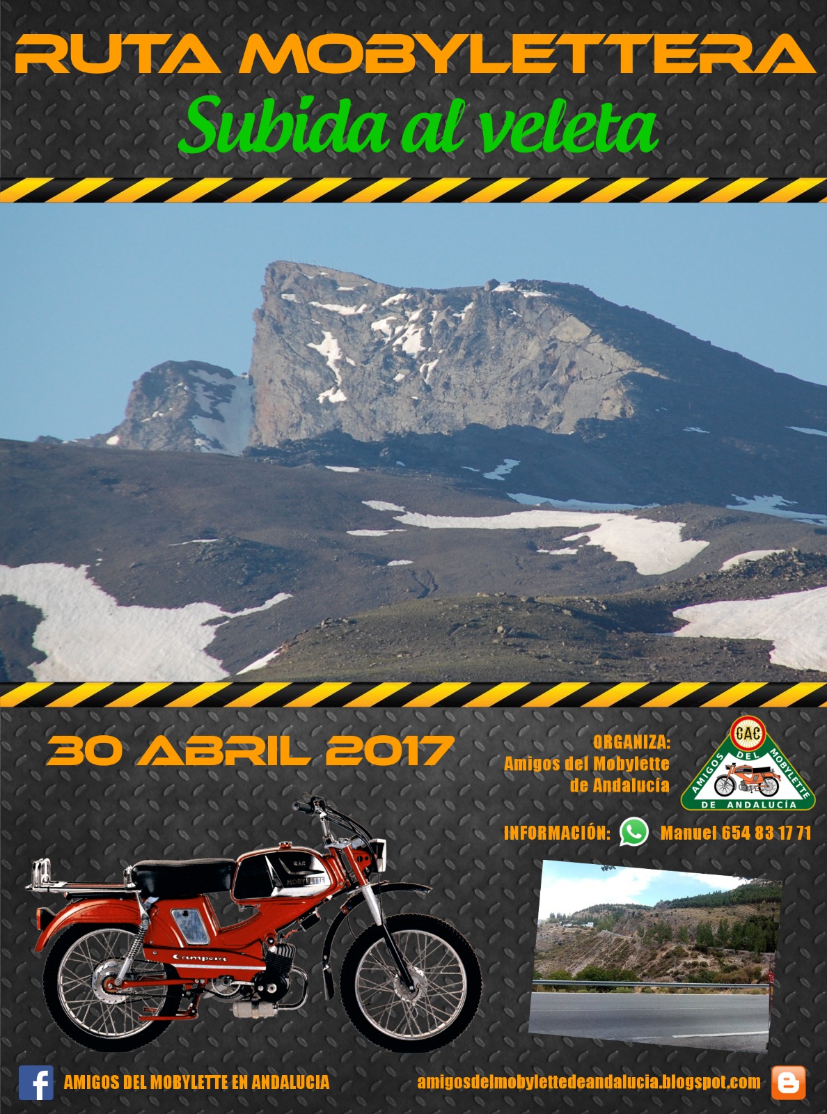 CARTEL RUTA AL VELETA (GRANADA)