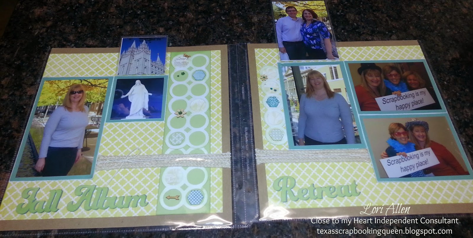 Texas Scrapbooking Queen Skylark Layout Album Retreat