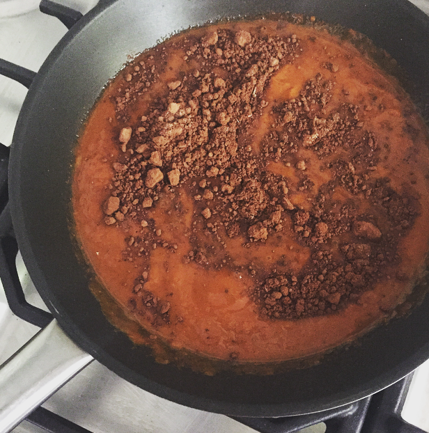 Black Bean Enchiladas with Dark Chocolate Mole