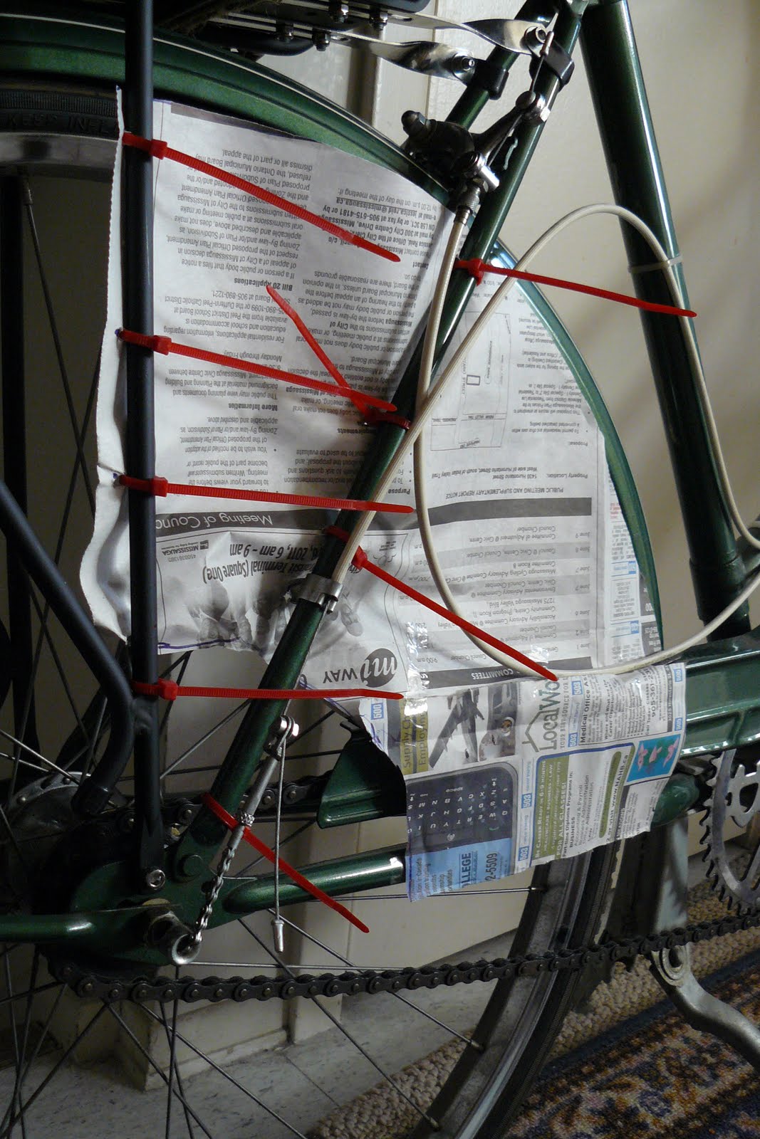 The Book Remedy How to Make a Dress Guard/Skirt Guard/Coat Guard for your Bicycle