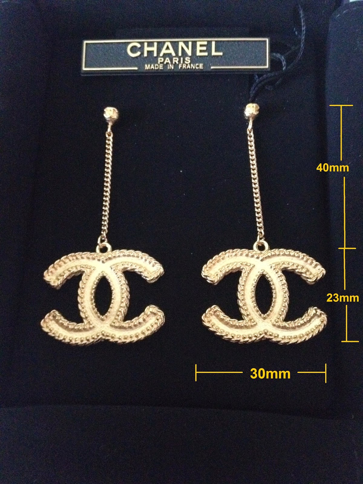 Chanel earrings for sale Chanel Earrings LARGE CC LOGO Gold metal