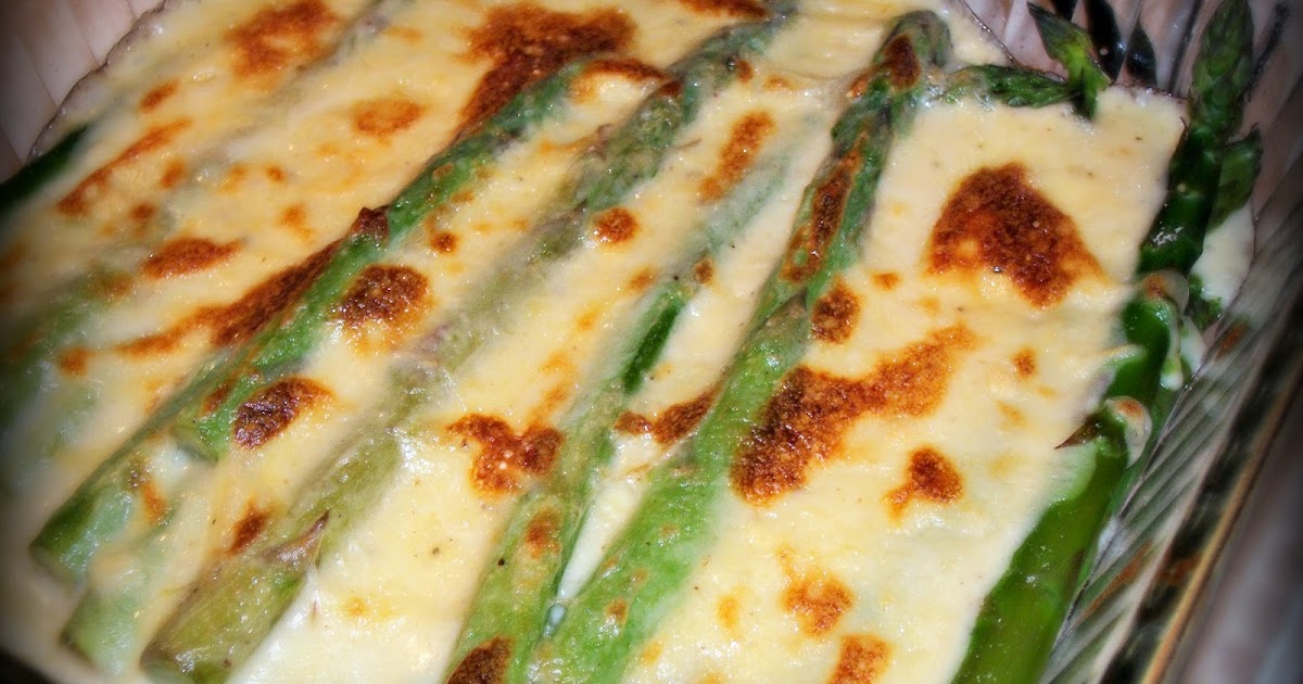 Mom! What's for dinner? Asparagus Gratin