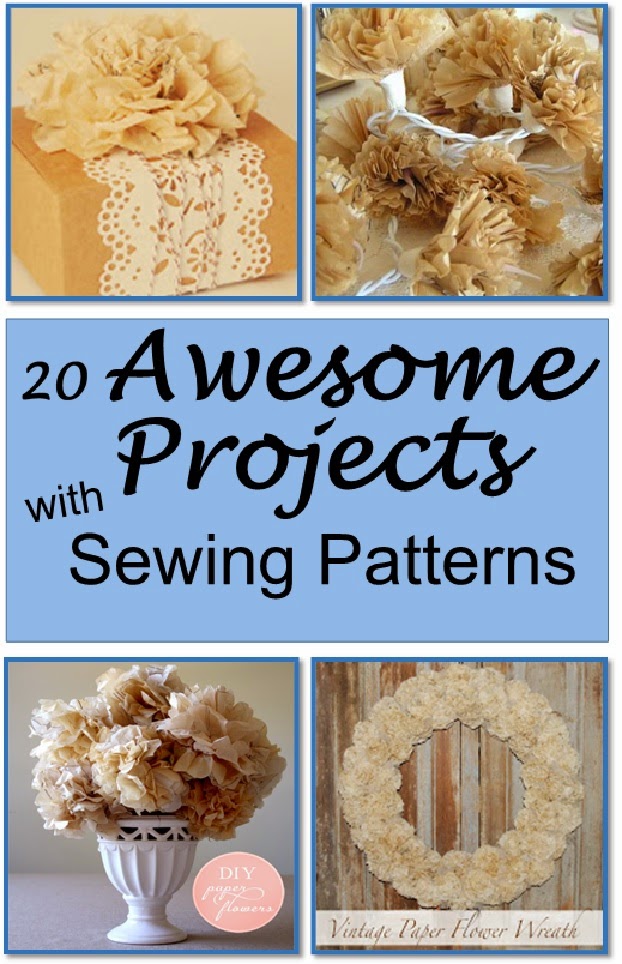 20 Awesome Projects Made with Sewing Patterns Title Page - 20 Awesome Projects Made with Sewing Patterns