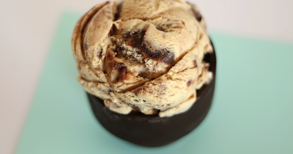 Caramel Brownie Ice Cream Dip it in Chocolate