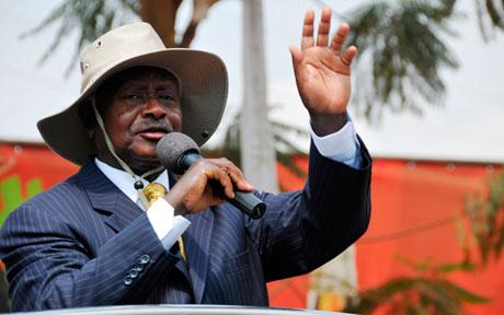 Yoweri Museveni, presidente de Uganda desde enero 26, 1986
