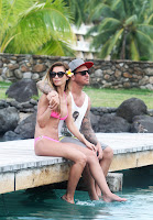Audrina Patridge with boyfriend in Tahiti