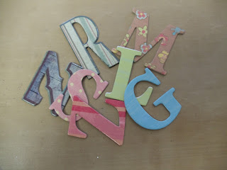 Assorted Chipboard Letters to recycle