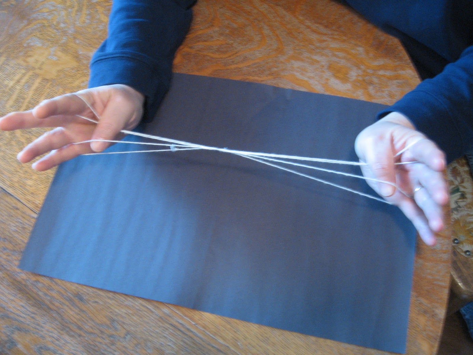 Almost Unschoolers The Eiffel Tower String Trick Step by Step