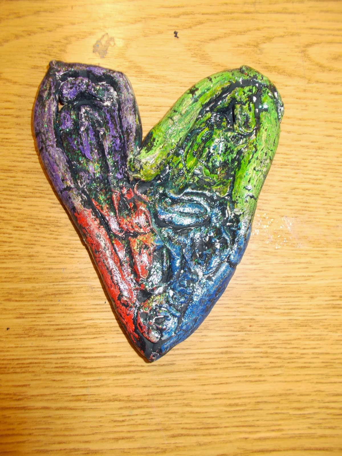 Mrs. Pierce's Polka Dot Spot Clay Coil Hearts