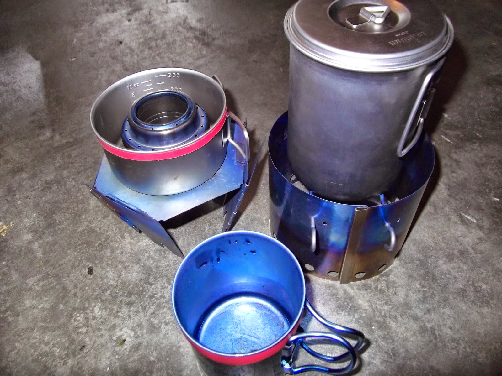 Wawhiker Backpacking All Titanium Backpacking Grill and Stove Cook Kit