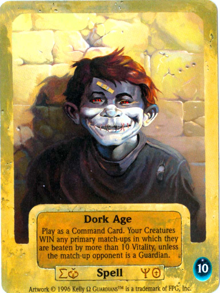Guardians CCG Buster Scrimbo's Card Profile 5 Dork Age