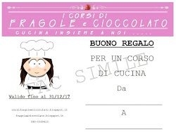 VUOI FARE UN REGALO ORIGINALE? REGALA UN BUONO PER UN CORSO DI CUCINA!!!!