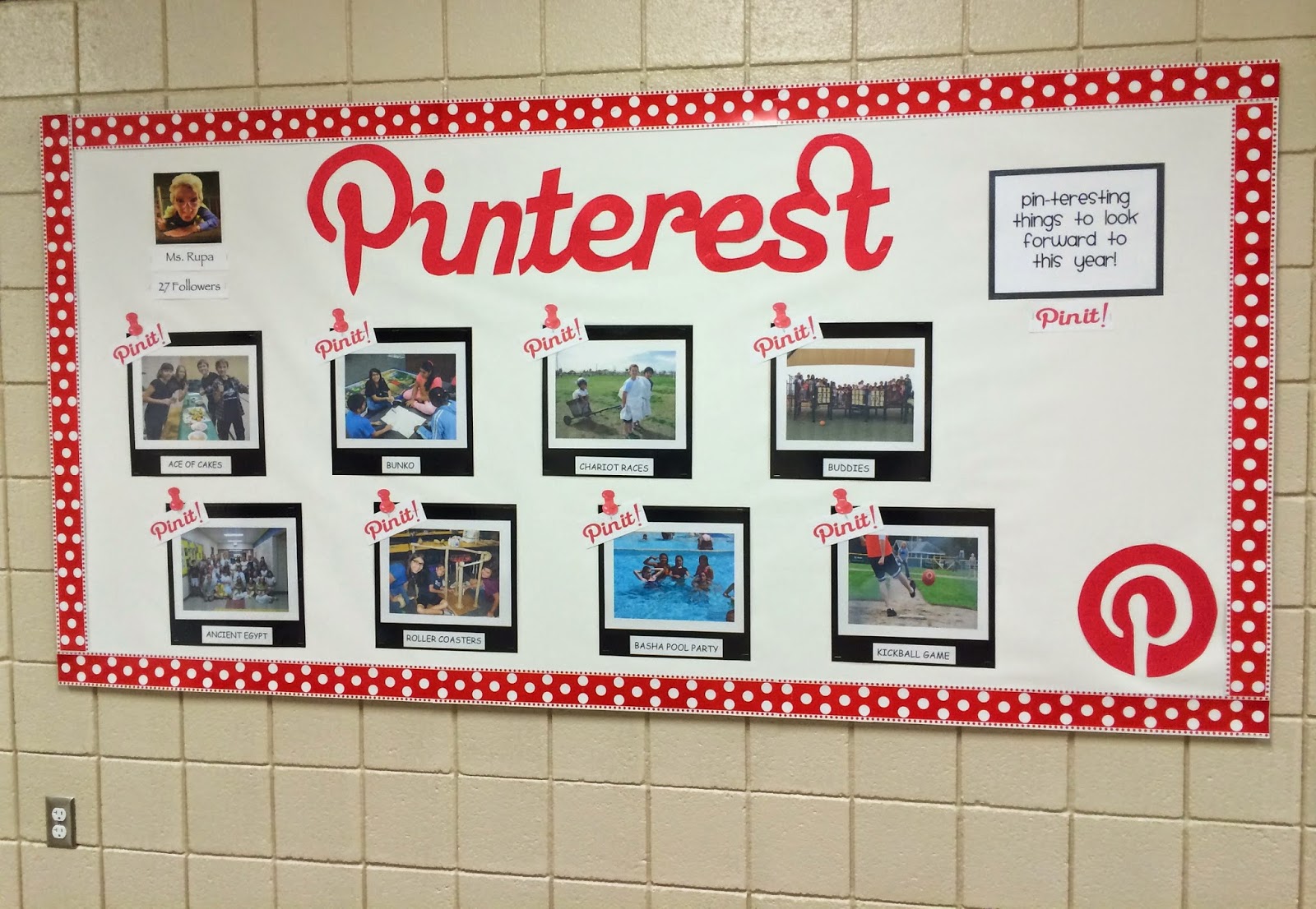 Marci Coombs Pinterest Classroom Bulletin Board Idea.