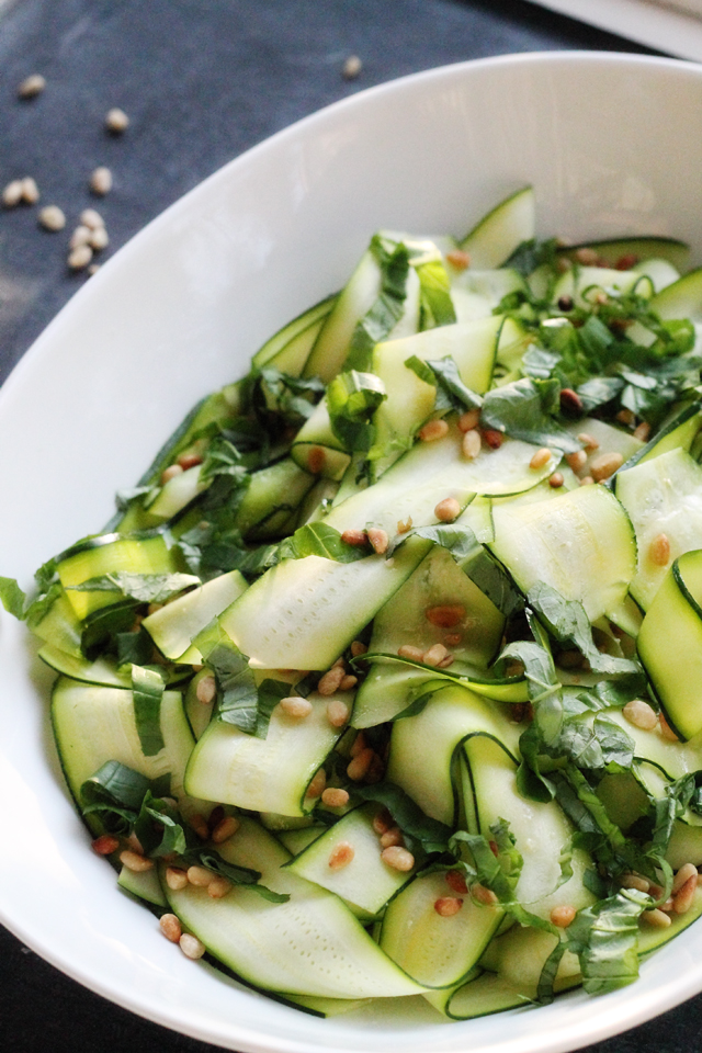 Inspired Kara: Zucchini Ribbon Salad