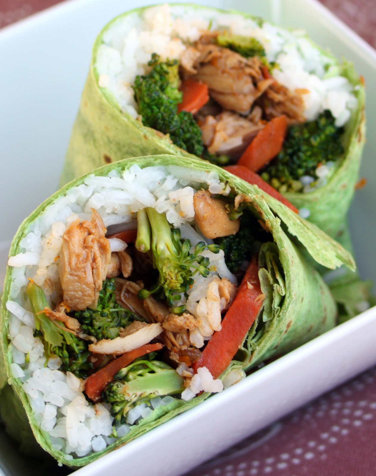 Phoenix Family Foodie Blog Chicken Teriyaki Spinach Wrap