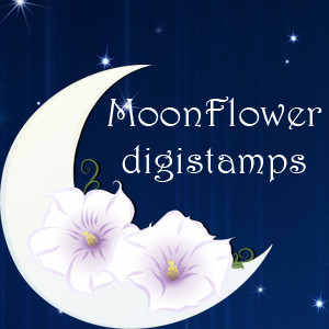Moonflower digi Stamps