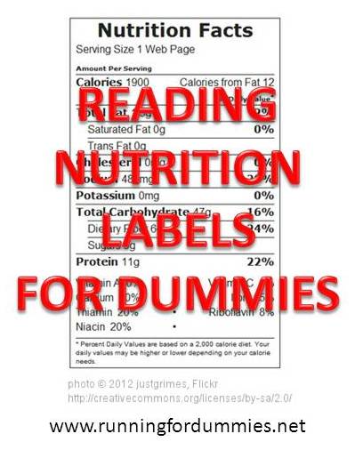 Running With Ollie Reading Nutrition Labels For Dummies,Guinea Pig Names For Girl Pairs