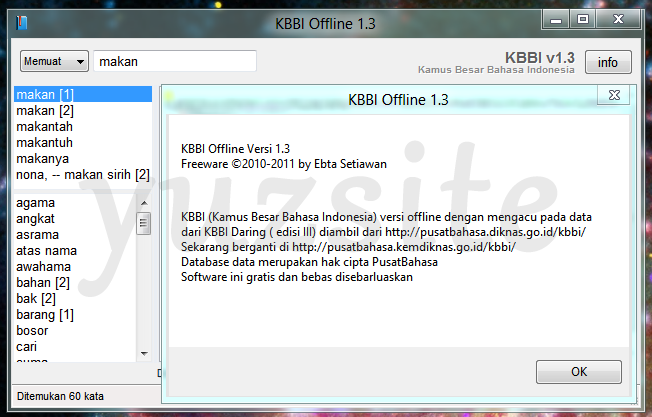 Free Download KBBI 1.3 Offline version | Yuzsite