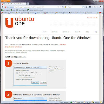 Screen shot of https://one.ubuntu.com/downloads/windows/install/.