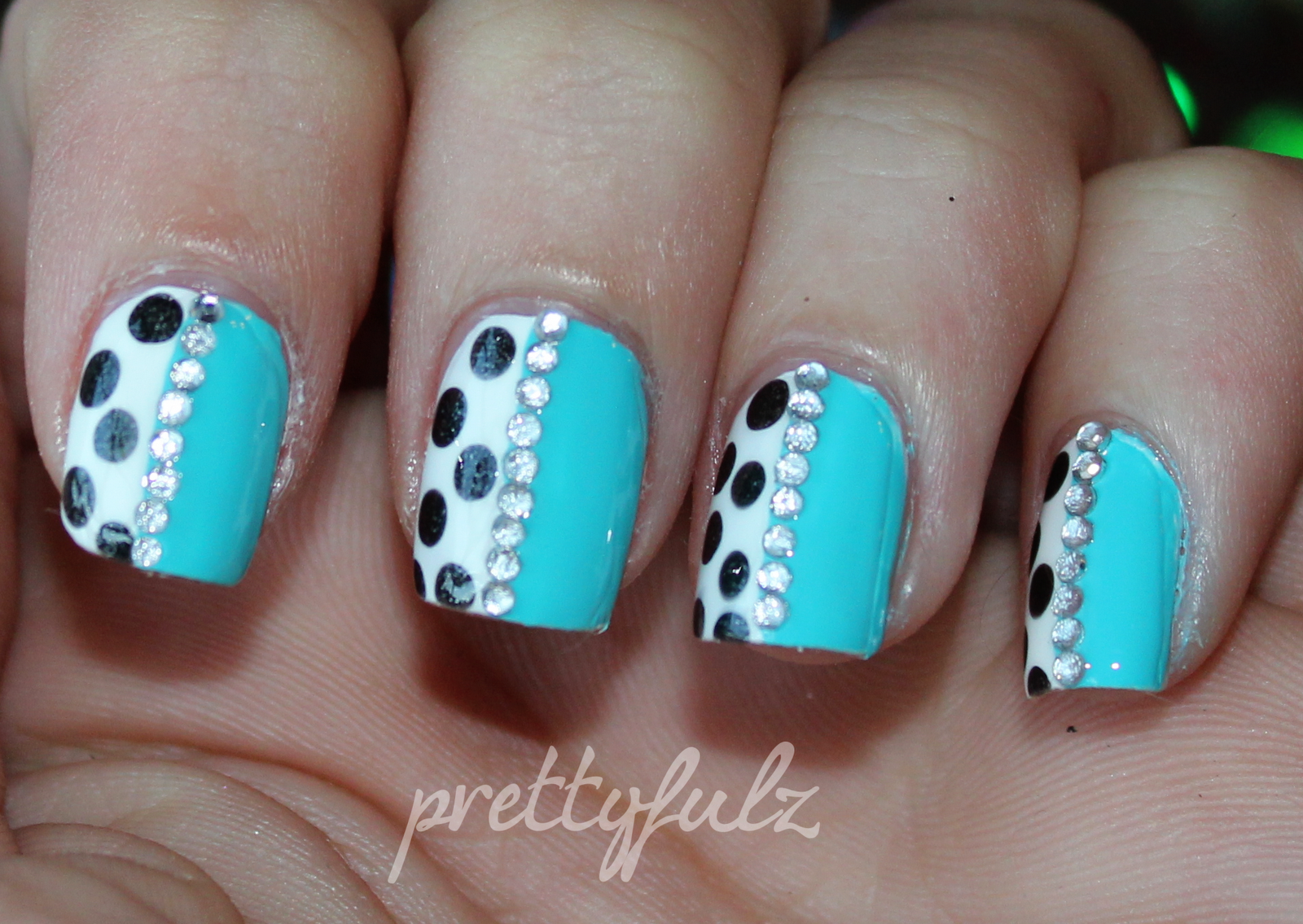 White and Clear Polka Dot Nail Design for Summer - wide 5