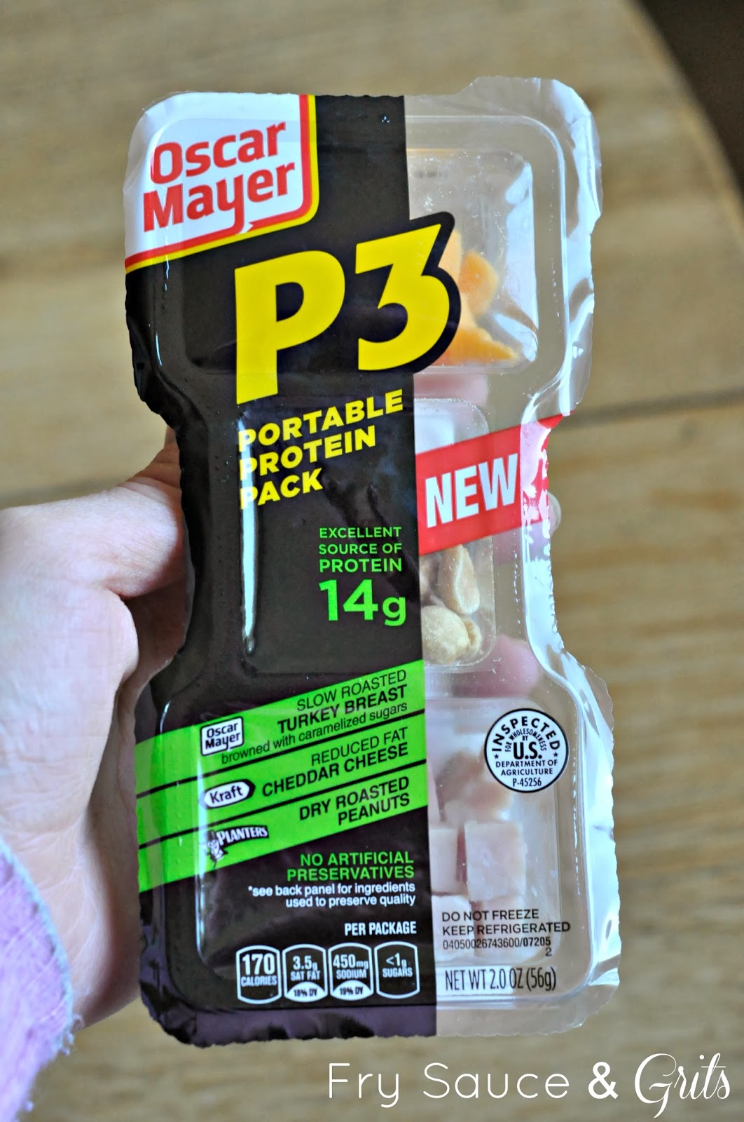 Fry Sauce & Grits P3 Portable Protein Packs, the perfect travel snack!