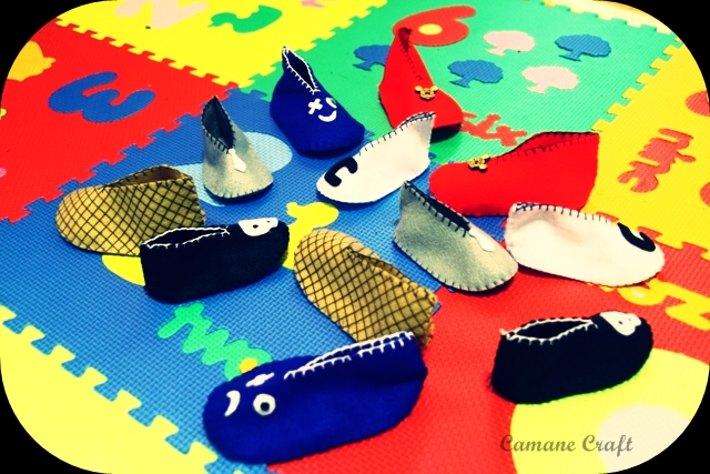 Hilda Shandesti Cara membuat sepatu bayi dari kain flanel