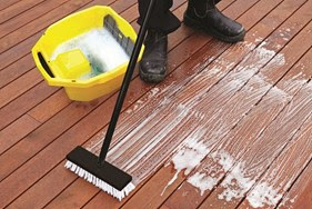 Clean surface to remove dirt, stains