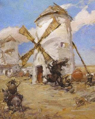 Miguel de Cervantes y el Quijote de la Mancha DON+QUIJOTE+CONTRA+LOS+MOLINOS,+ROBERTO+DOMINGO