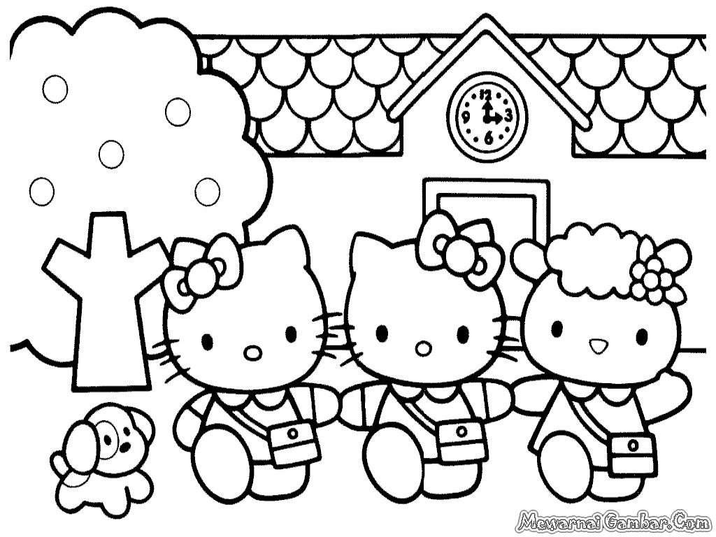 Mewarnai Hello Kitty  New Calendar Template Site