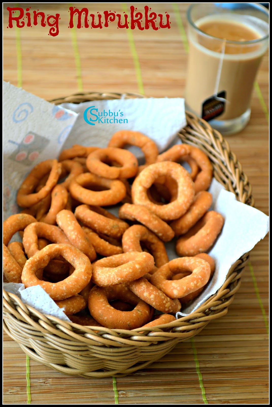 Ring Murukku Recipe Rice Flour Rings Recipe Spicy Ring Murukku