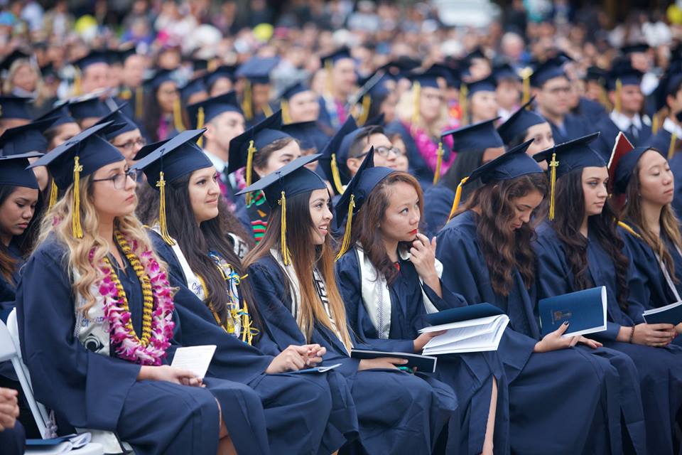 Commencement Ceremony at Cypress College in California