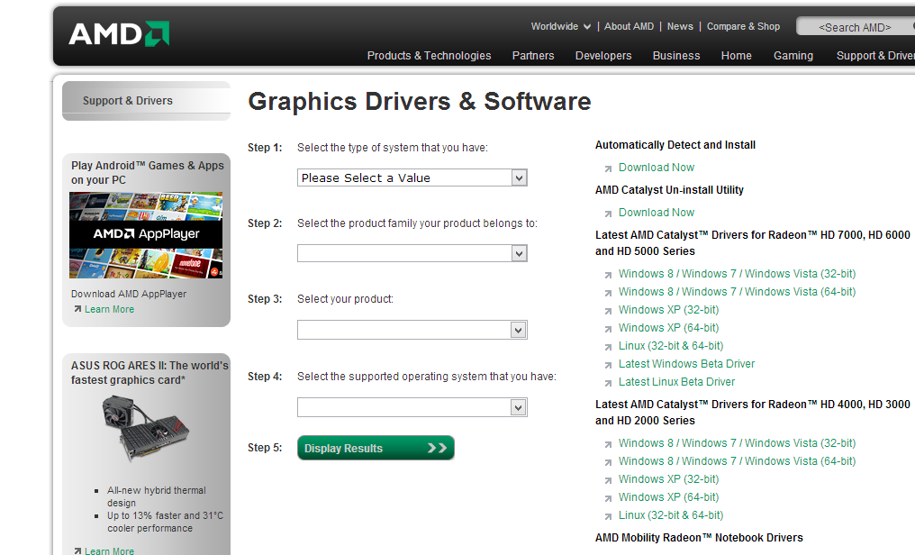 download amd graphics driver for windows 7 64 bit