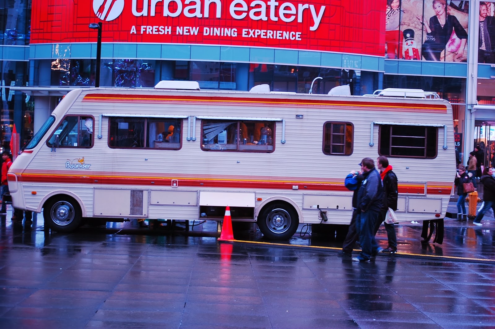 Toronto things: Breaking Bad winnebago RV at Yonge-Dundas Square in Toronto