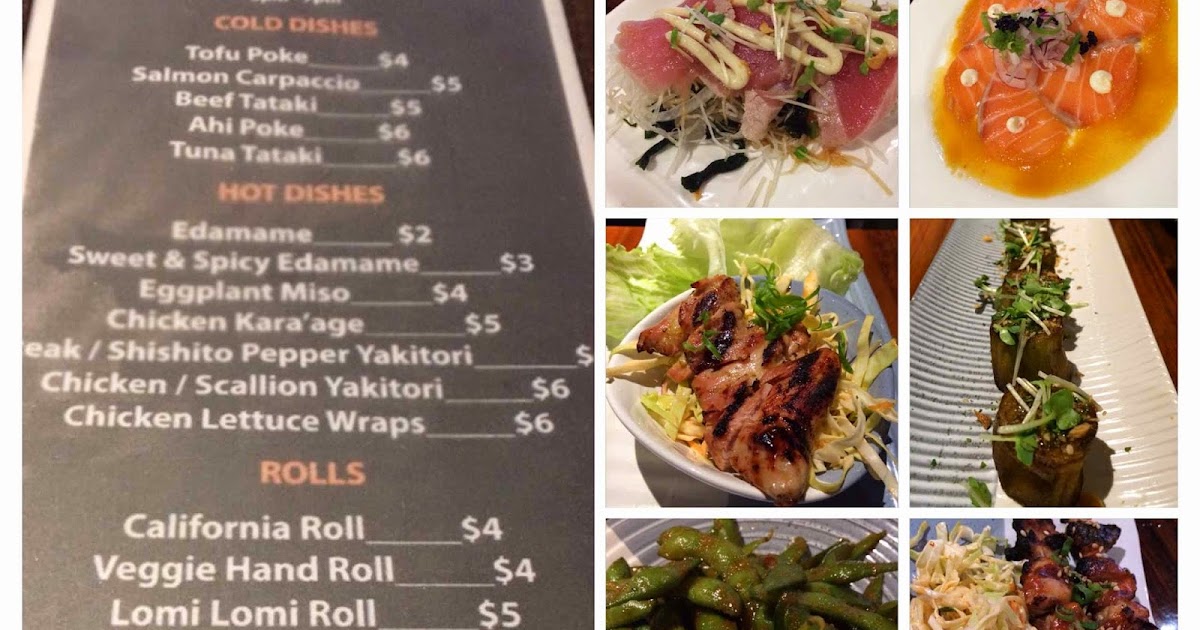 Hawaii Mom Blog Happy Hour at Doraku Sushi