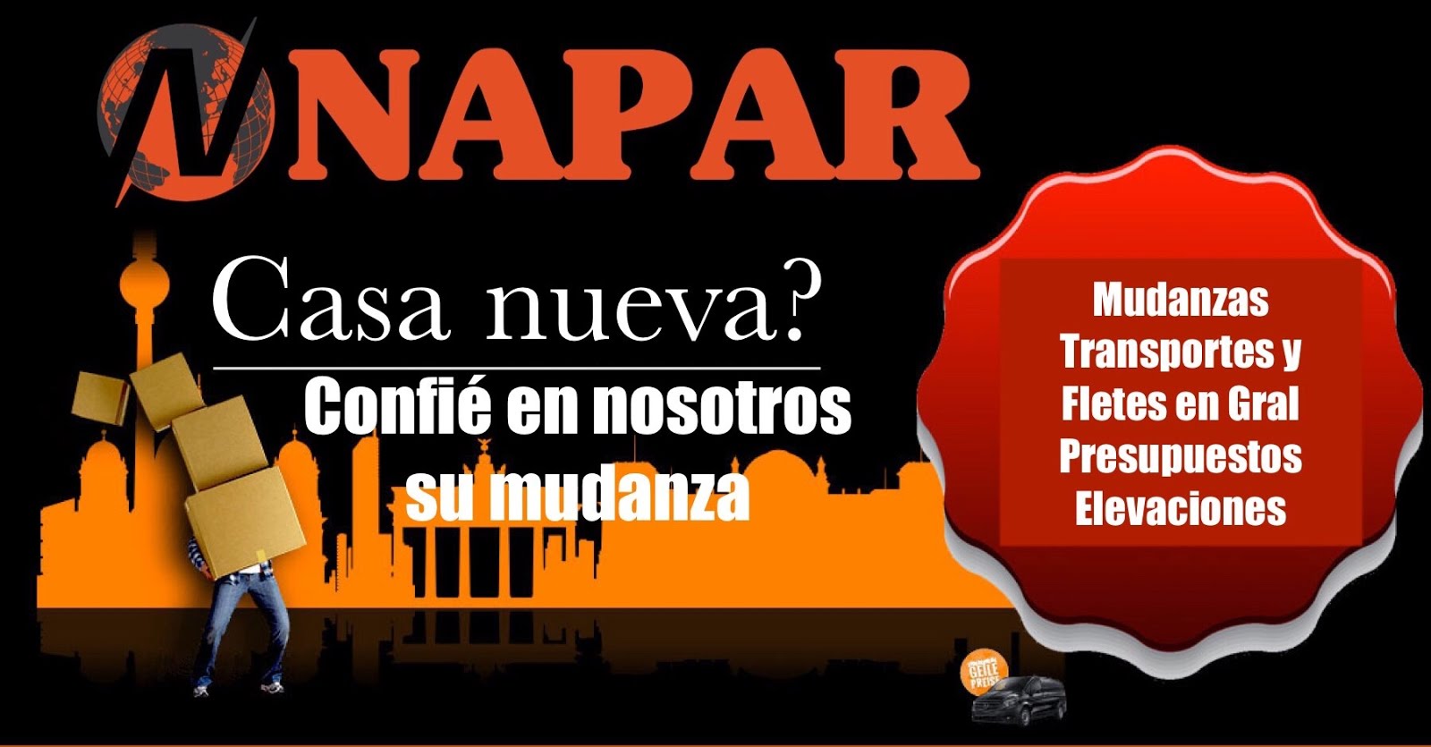 NAPAR moves - Mudanzas y Transportes - Cel. 094 6000 25(whatsapp)