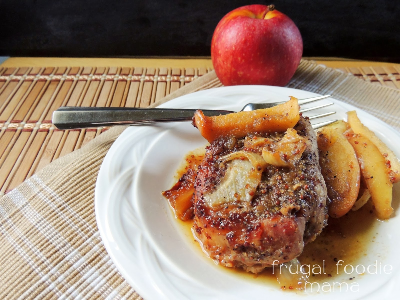 Frugal Foodie Mama Slow Cooker Apple Butter Pork Chops {A Recipe Makeover}