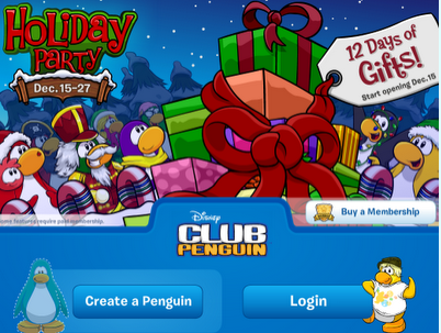 New Club Penguin Login Screens December 2011 | Club Penguin Cheats