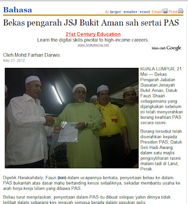 Sertai Pas Adakah Dato Fauzi Shaari Akan Mengiktiraf Rusuhan Ganas Sertai Pas Adakah Dato Fauzi Shaari Akan Mengiktiraf Rusuhan Ganas