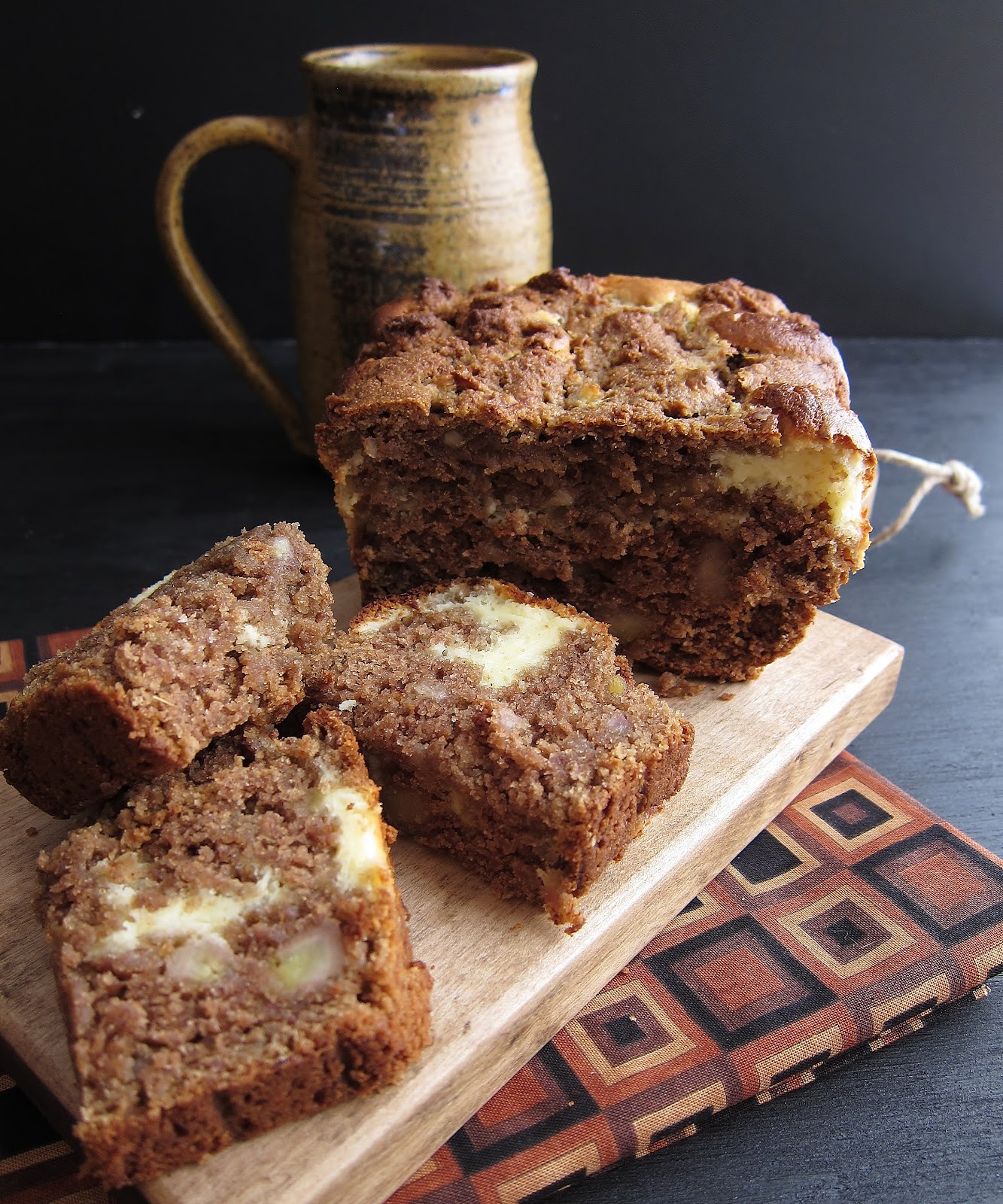 Arctic Garden Studio Roasted Banana Bread with Cream Cheese Swirl