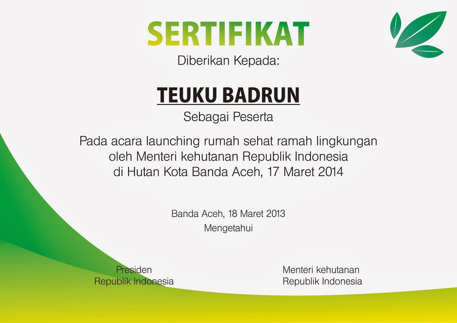 template sertifikat