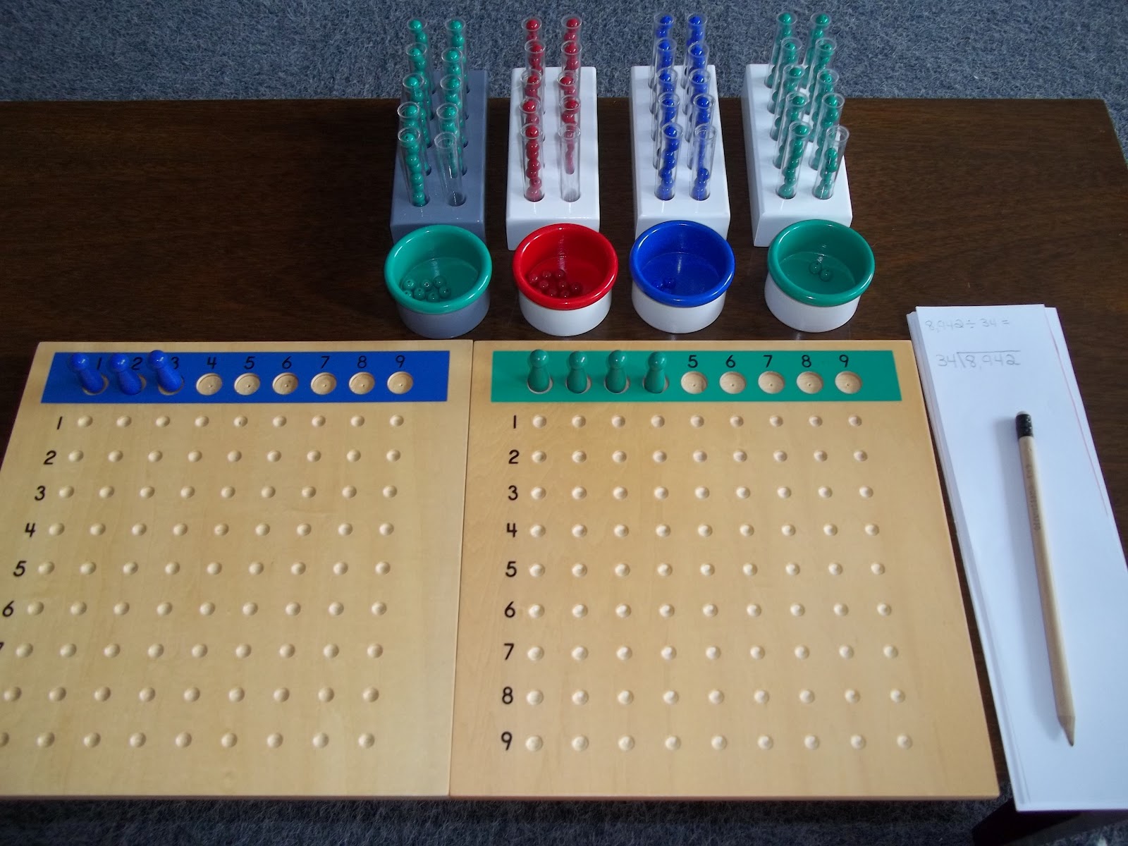 Montessori Trails Our Montessori Path Through Life Short Division