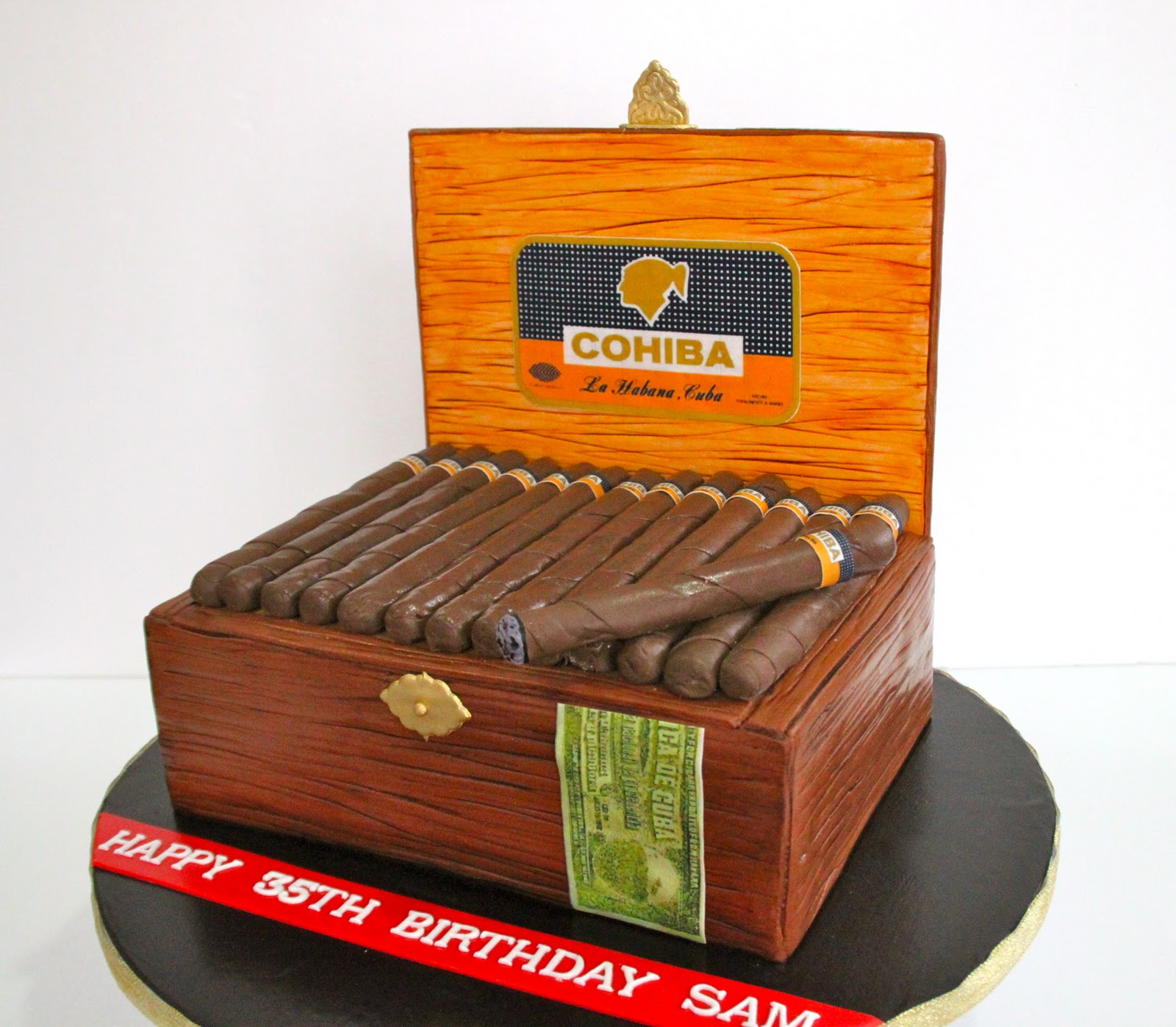 Celebrate with Cake! Cohiba Cigar Box Cake