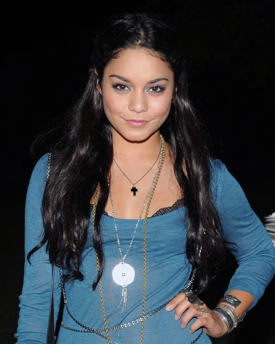 vybzmagazine: Vanessa Hudgens Wearing See Through Dress And Thong At