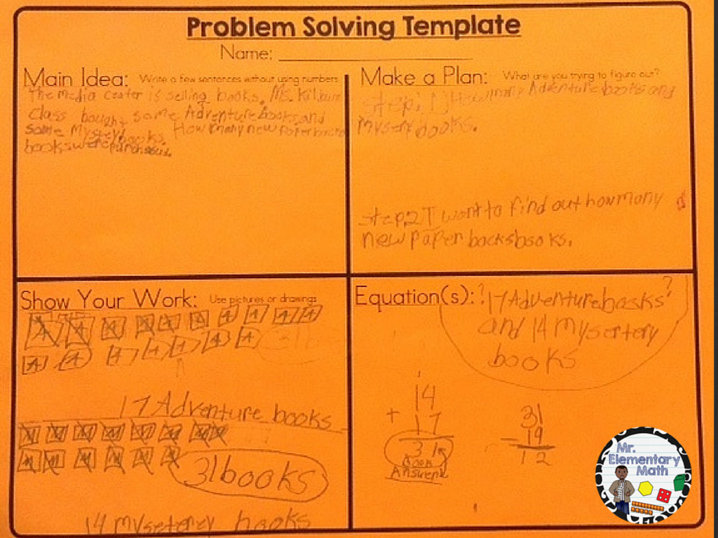 elementary math problem solving
