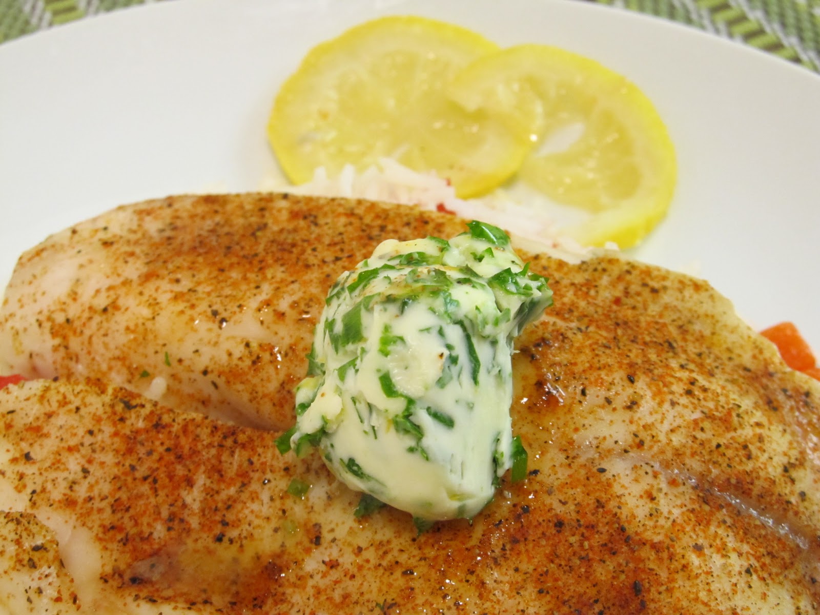 Jenn's Food Journey Baked Lemon Tilapia with Herb Butter