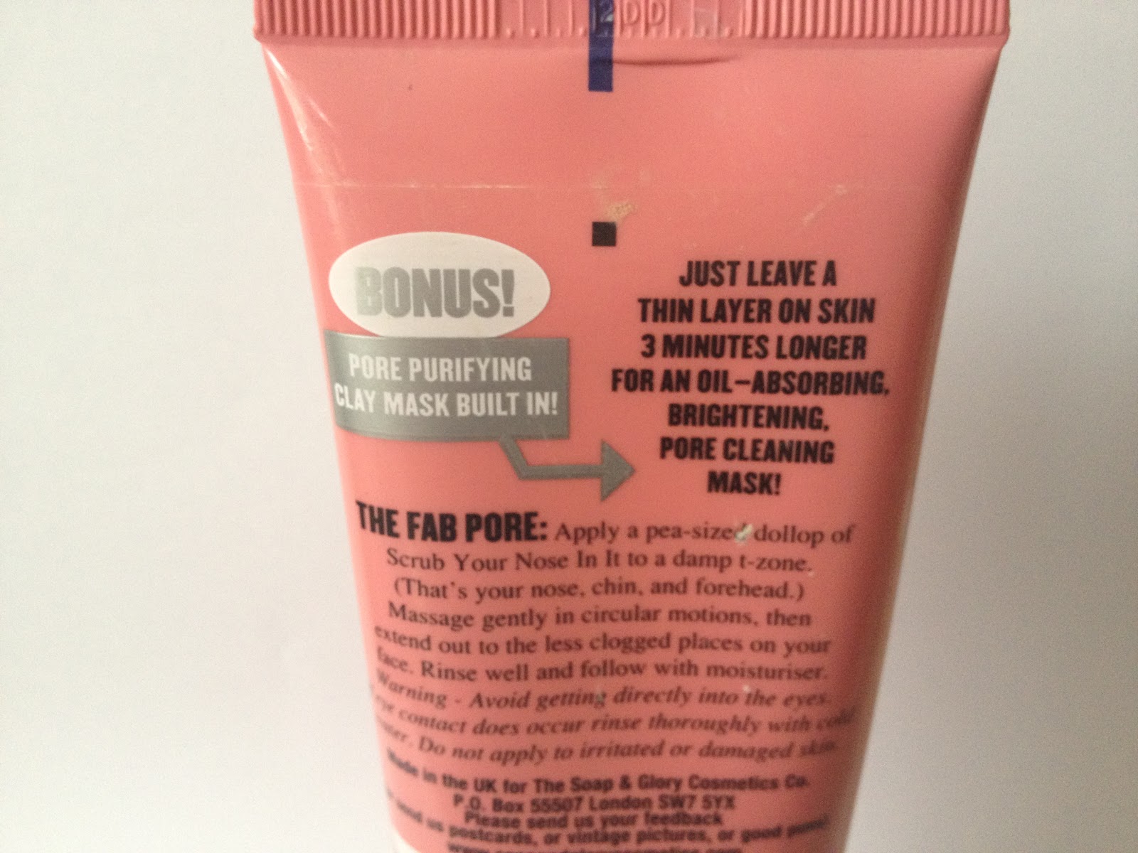 *beautifully superfluous* REVIEW SOAP & GLORY SCRUB YOUR NOSE IN IT