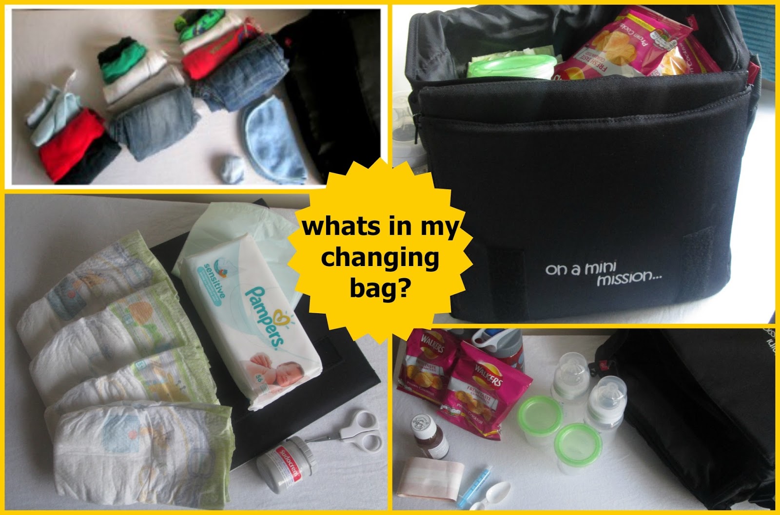 Whats In my changing bag? My Crazy Family Story