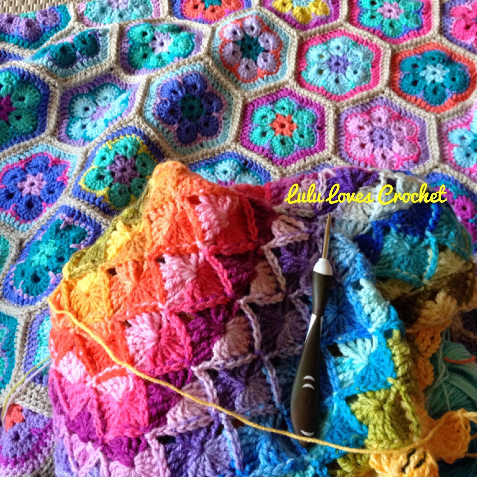 Crochet african flower tutorial part two